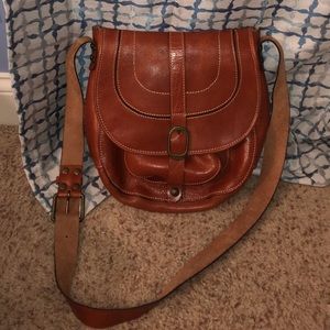 Patricia Nash Italian leather saddle bag